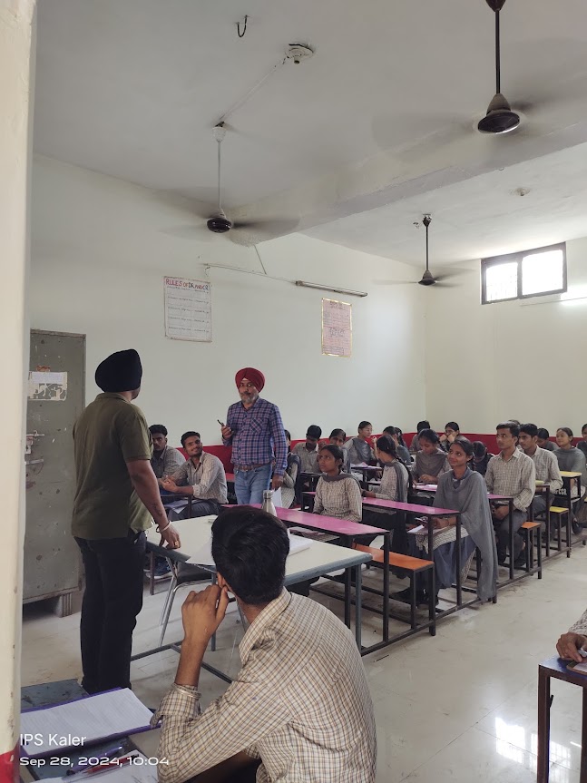 Motivational Class to students